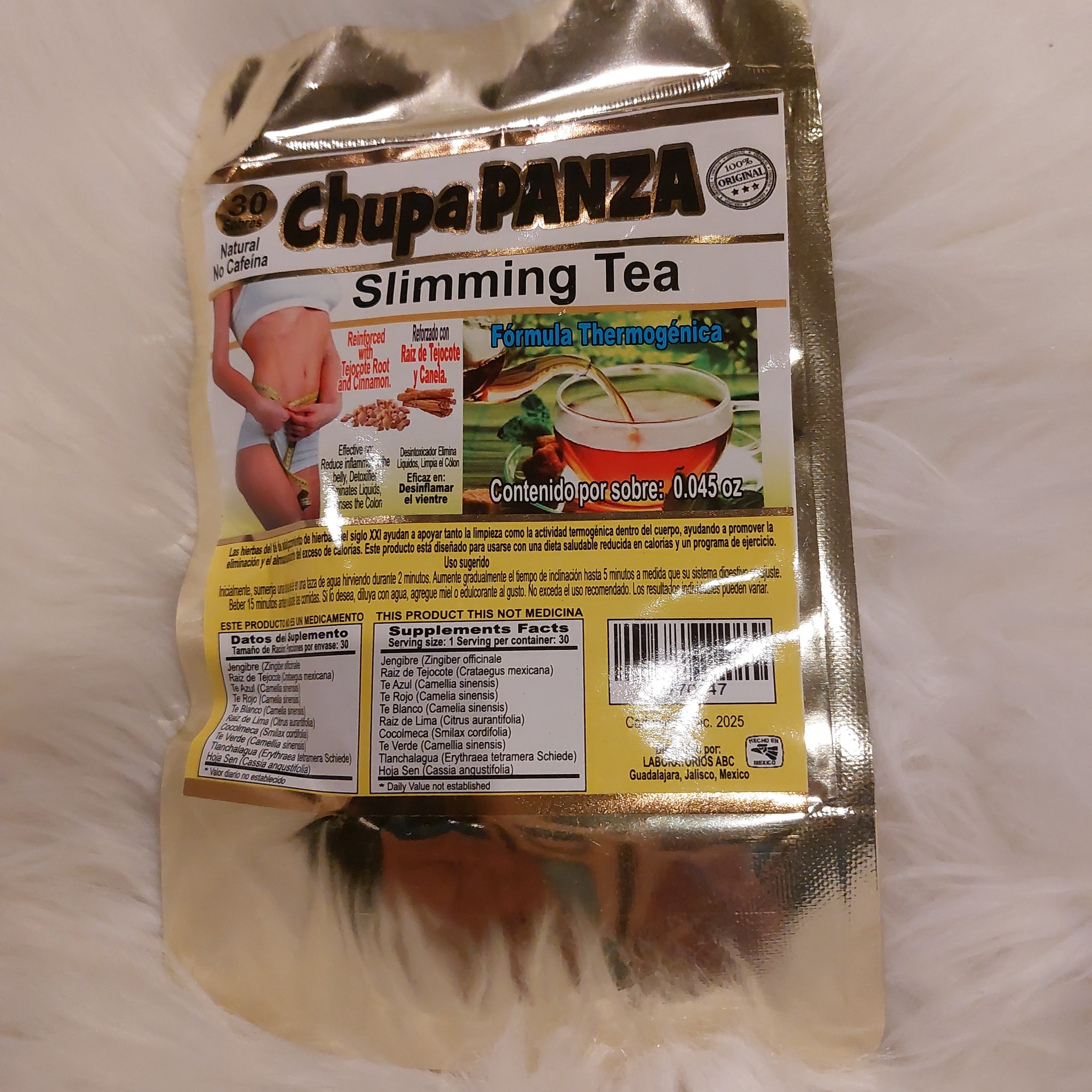 Chupa Panza Slimming Tea (30)bags – Janets beauty shop.com