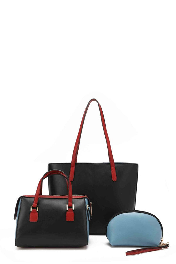 DREAM OF ALL COLORS 3 PIECE SET (Shopper, Mini Satchel, Clutch)