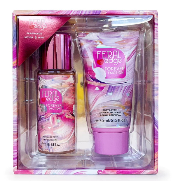 FERAL EDGE FOREVER EMOTION FRAGRANCE  AND BODY LOTION SET