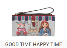 NICOLE LEE GOOD TIME HAPPY TIME WALLET