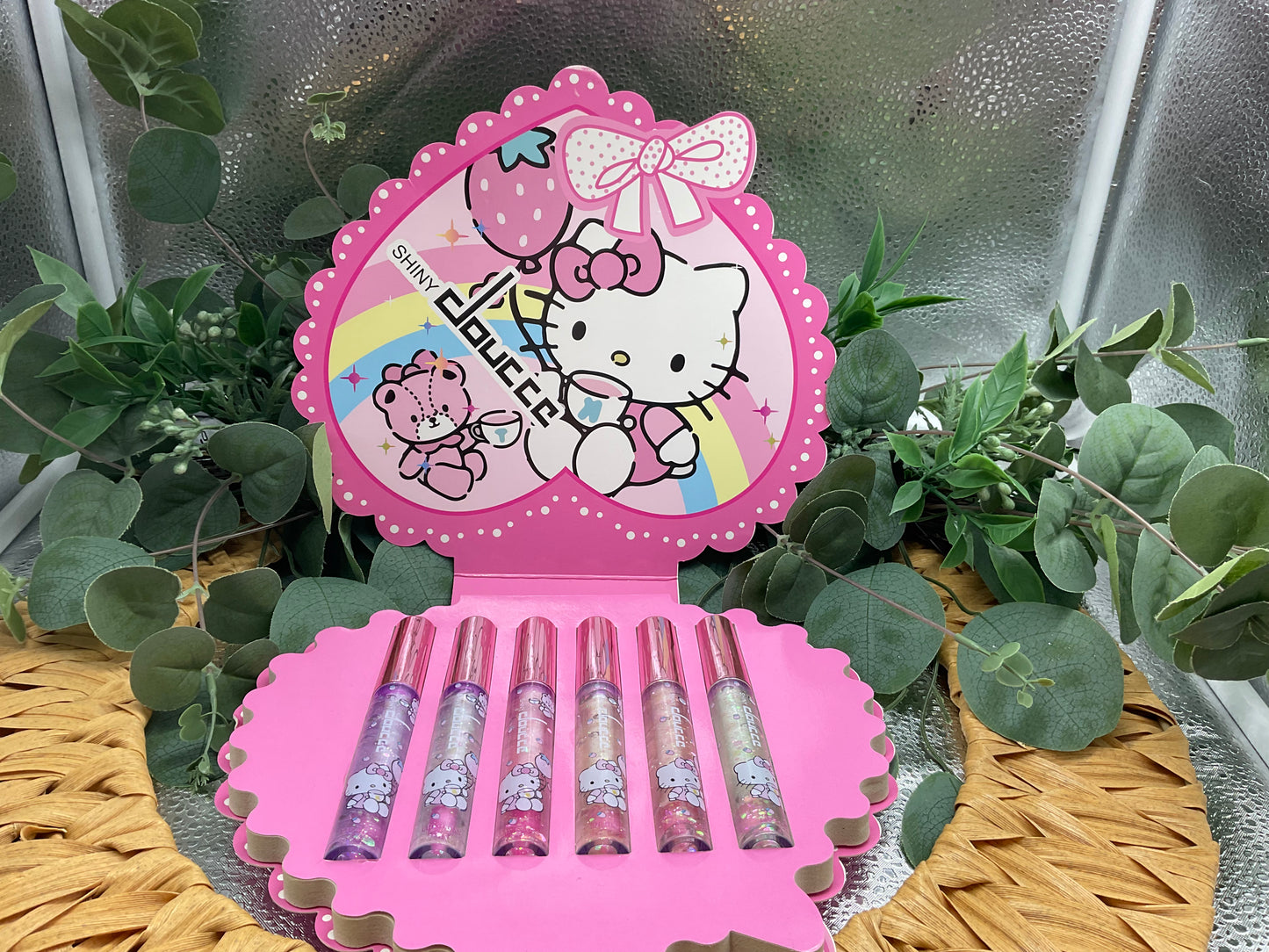 HEART SHAPED LIP GLOSS 6PC SET