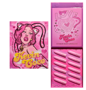 KEVIN&COCO 12 VELVET LIPSTICK SET