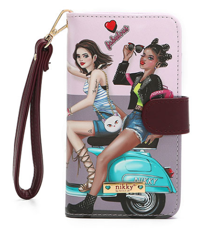 NICOLE LEE USA SATINE UNIVERSAL PHONE PRINT CASE