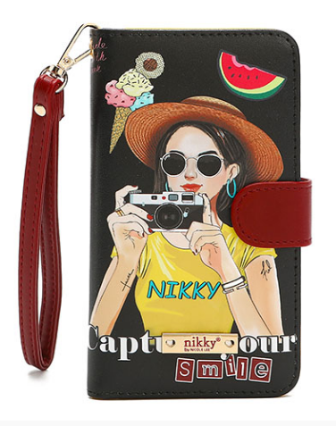 NICOLE LEE USA SATINE UNIVERSAL PHONE PRINT CASE