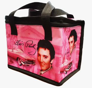 Elvis Lunch Bag - Pink Guitars