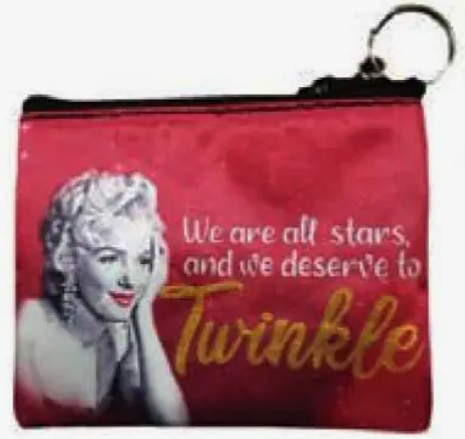 Marilyn Coin Purse Keychain - Twinkle