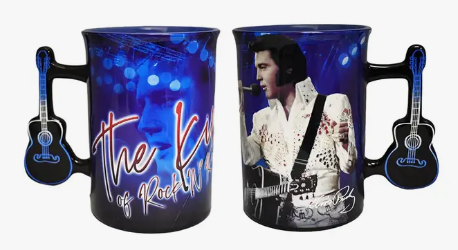 Elvis Mug - The King Blue Guitar