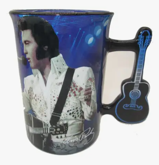 Elvis Mug - The King Blue Guitar