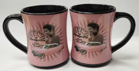 Sun Record Mug - Elvis Pink