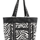 Montana West Zebra Print Concealed Carry Wide Tote