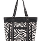 Montana West Zebra Print Concealed Carry Wide Tote