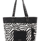 Montana West Zebra Print Concealed Carry Wide Tote