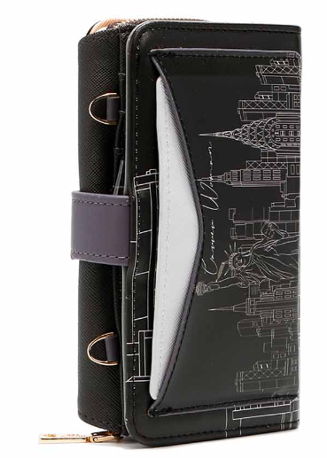 NICOLE LEE TRIFOLD PHONE CASE CROSSBODY WALLET