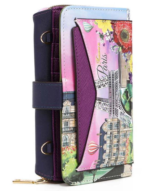 NICOLE LEE TRIFOLD PHONE CASE CROSSBODY WALLET