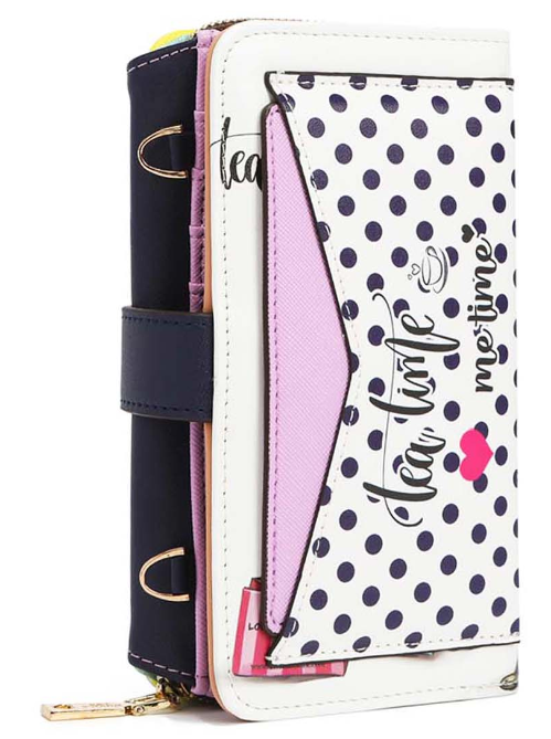 NICOLE LEE TRIFOLD PHONE CASE CROSSBODY WALLET