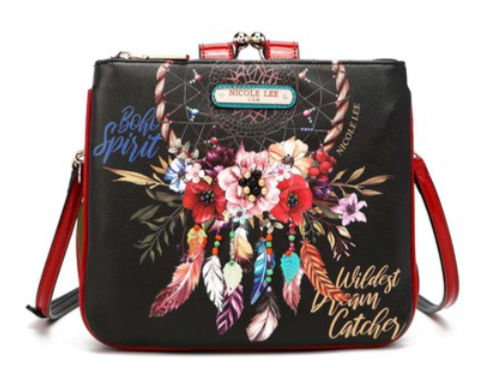 NICOLE LEE BOHEMIAN KISS LOCK BAG