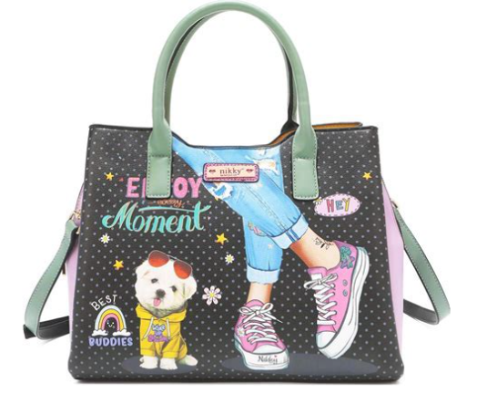 NICOLE LEE ENJOY EVERY MOMENT TOP HANDLE BAG