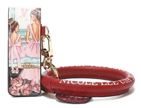 Nicole Lee  Lipstick Case with O-ring Wristlet Keychain