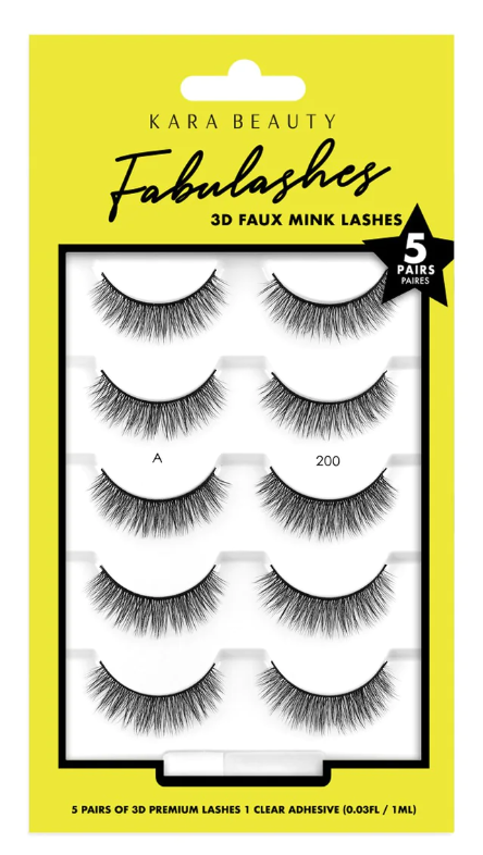 KARA BEAUTY 3D FAUX Mink Lashes (5 Pairs)