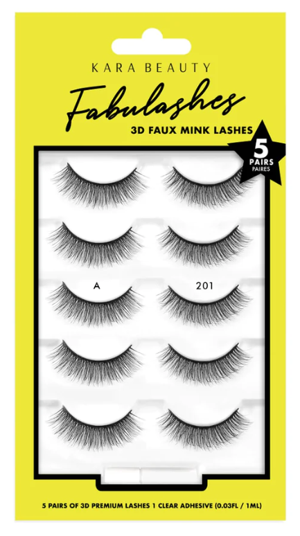 KARA BEAUTY 3D FAUX Mink Lashes (5 Pairs)