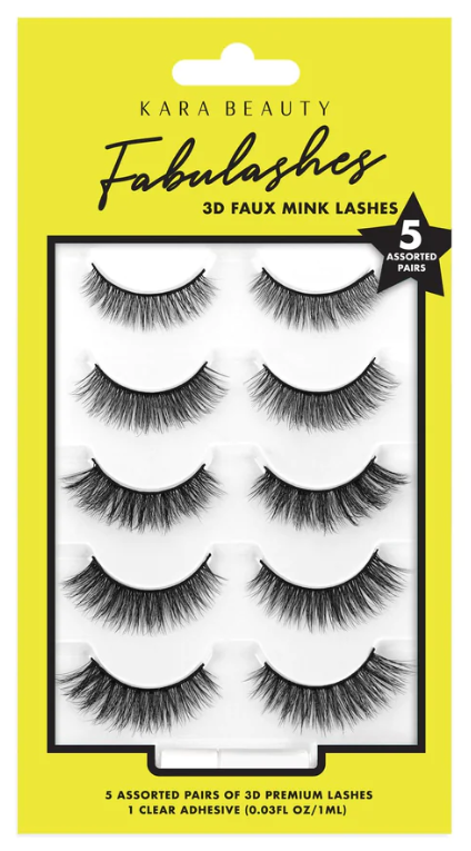 KARA BEAUTY 3D FAUX Mink Lashes (5 Pairs)