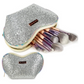 Makeup 8PC Brush set with Heart Pouch.