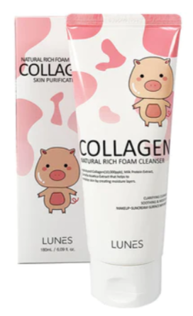 Collagen natural Rich foam cleanser skin purification