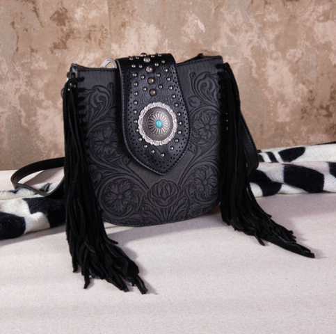 Montana West Tooled Collection Crossbody