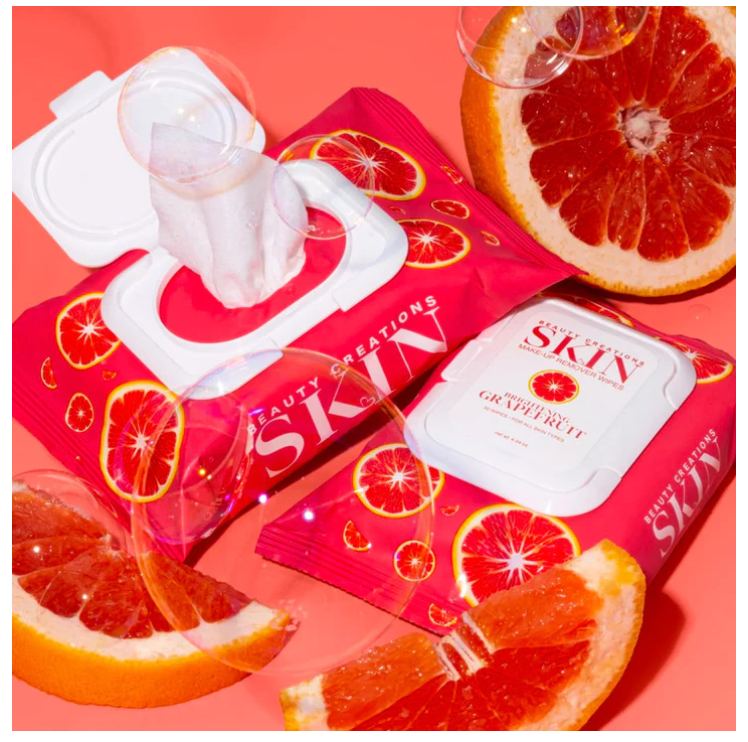 GRAPEFRUIT BRIGHTENING MAKEUP REMOVER WIPES