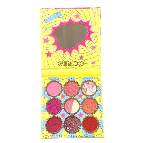 Kevin & Coco 9 Color Face Palette Heart Glasses