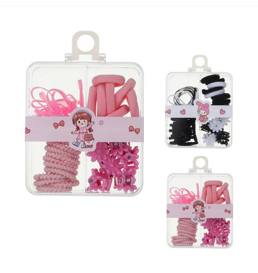 KID'S HAIR TIE & CLIP SET