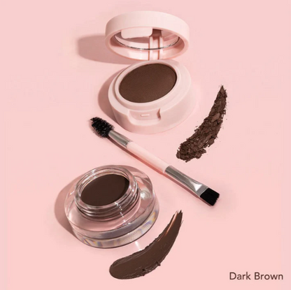 BROW KIT - EYEBROW POWDER & GEL 3 COLORS