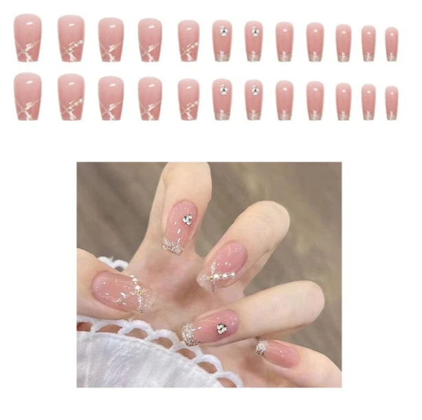 FASHION PRESS ON NAIL WITH GLUE