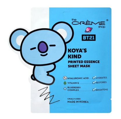 BT21 PRINTED ESSENCE SHEET MASK COLLECTION