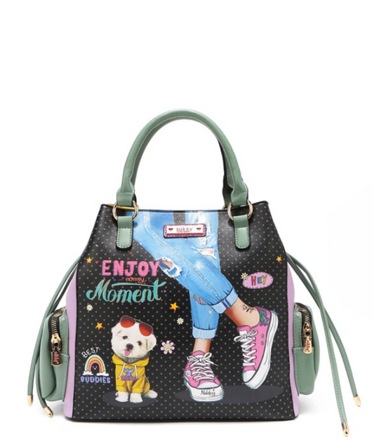 Nicole Lee Enjoy Every Moment Bucket Bag