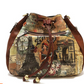 Nicole Lee Paris Fashion Week Drawstring Bucket Satchel