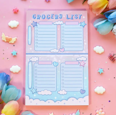 Grocery List Planner Pad