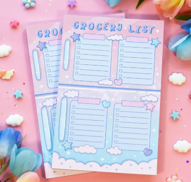 Grocery List Planner Pad