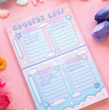 Grocery List Planner Pad