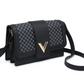 V Accent Flap Monogram Crossbody Bag