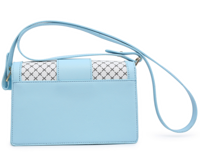 V Accent Flap Monogram Crossbody Bag