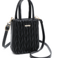 Chevron Quilted Mini Tote Satchel