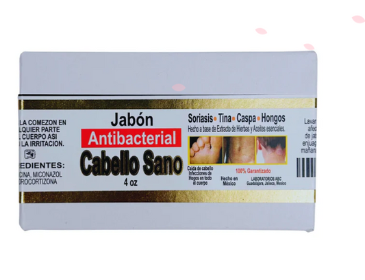 Jabón Antibacterial Cabello Sano de Barra 4oz