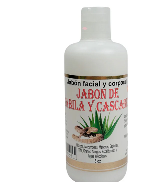 Jabón Facial y Corporal De Sábila Y Cascabel/Aloe Vera & Rattlesnake Face & Body Soap