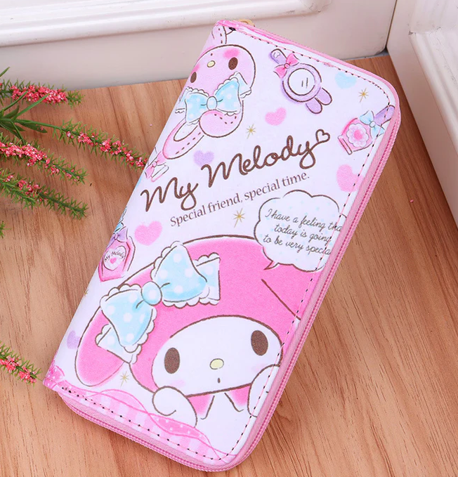 Cartoon Melody Wallet Long Zipper