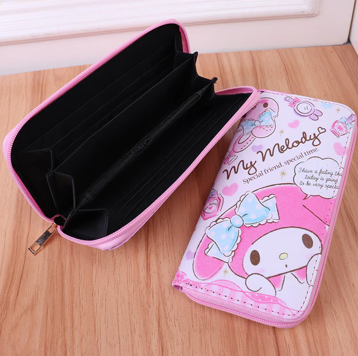 Cartoon Melody Wallet Long Zipper