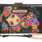 NICOLE LEE ALMA DE COLORES SIGNATURE BIFOLD WALLET WRISTLET