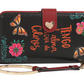 NICOLE LEE ALMA DE COLORES SIGNATURE BIFOLD WALLET WRISTLET