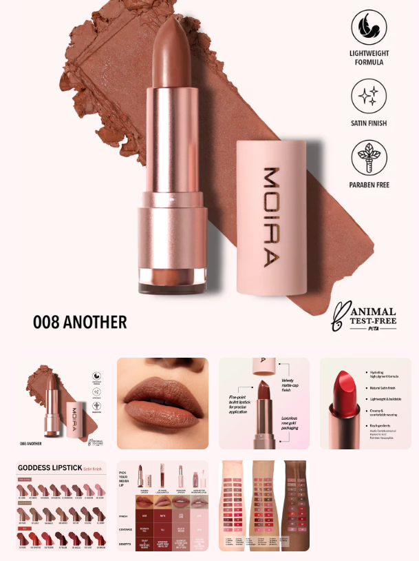 MOIRA Goddess Lipstick- (08 Another)