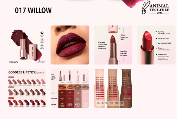 MOIRA Goddess Lipstick- (17 Willow)